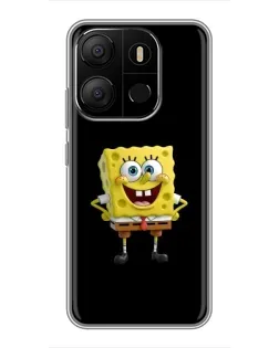 Чехол для TECNO Pop 7 Pro с картинкой «Классический Губка Боб»