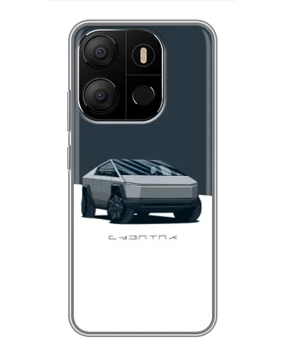 Чохол для TECNO Pop 7 Pro з картинкою «Сріблястий Cybertruck Tesla» Чохол для TECNO Pop 7 Pro з картинкою «Сріблястий Cybertruck Tesla»