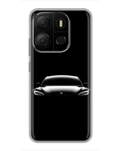 Чохол для TECNO Pop 7 Pro з картинкою «Фари Tesla Night» Чохол для TECNO Pop 7 Pro з картинкою «Фари Tesla Night»