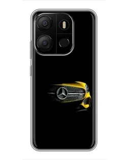 Чехол для TECNO Pop 7 Pro с картинкой «Mercedes — ретро стиль»