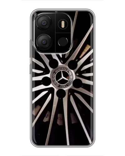 Чехол для TECNO Pop 7 Pro с картинкой «Диск Mercedes»