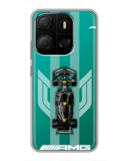 Чехол для TECNO Pop 7 Pro с картинкой «Mercedes AMG Petronas»