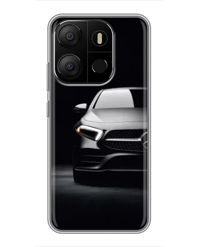 Чехол для TECNO Pop 7 Pro с картинкой «Свет фар Mercedes»