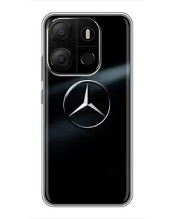 Чохол для TECNO Pop 7 Pro з картинкою «Mercedes на металі»
