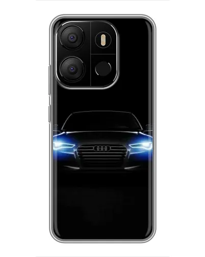 Чохол для TECNO Pop 7 Pro з картинкою «Audi в неоні»
