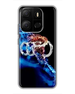 Чохол для TECNO Pop 7 Pro з картинкою «Енергія лого Audi»