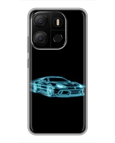 Чохол для TECNO Pop 7 Pro з картинкою «Неоновий контур Lamborghini» Чохол для TECNO Pop 7 Pro з картинкою «Неоновий контур Lamborghini»