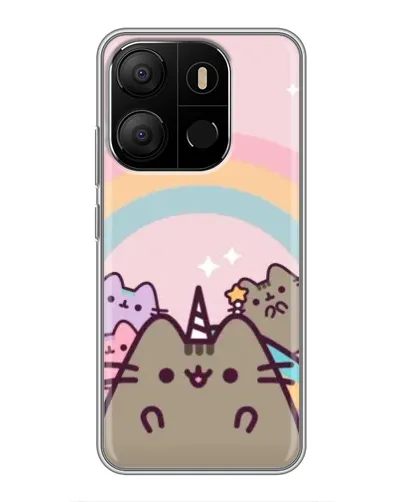 Чехол для TECNO Pop 7 Pro с картинкой «Единорог Pusheen» Чехол для TECNO Pop 7 Pro с картинкой «Единорог Pusheen»