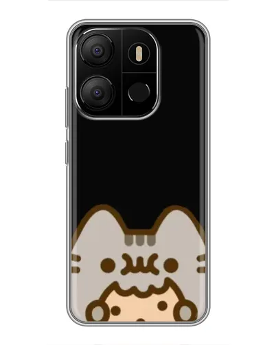 Чехол для TECNO Pop 7 Pro с картинкой «Пушин на черном» Чехол для TECNO Pop 7 Pro с картинкой «Пушин на черном»