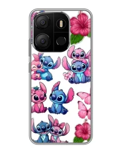 Чохол для TECNO Pop 7 Pro з картинкою «Стікери Stitch та Angel» Чохол для TECNO Pop 7 Pro з картинкою «Стікери Stitch та Angel»