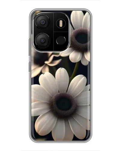 Чохол для TECNO Pop 7 Pro з картинкою «Білі маргаритки макро» Чохол для TECNO Pop 7 Pro з картинкою «Білі маргаритки макро»