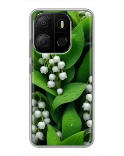 Чохол для TECNO Pop 7 Pro з картинкою «Конвалії в зелені»