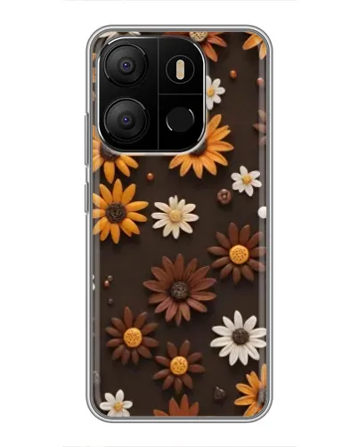 Чохол для TECNO Pop 7 Pro з картинкою «Візерунок з маленьких соняшників» Чохол для TECNO Pop 7 Pro з картинкою «Візерунок з маленьких соняшників»