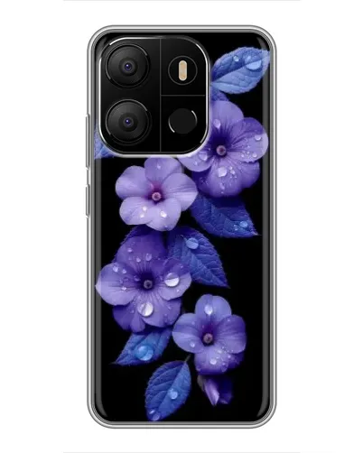 Чохол для TECNO Pop 7 Pro з картинкою «Фіолетові квіти з росою» Чохол для TECNO Pop 7 Pro з картинкою «Фіолетові квіти з росою»