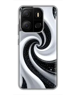 Чохол для TECNO Pop 7 Pro з картинкою «Чорно-біла спіраль» Чохол для TECNO Pop 7 Pro з картинкою «Чорно-біла спіраль»