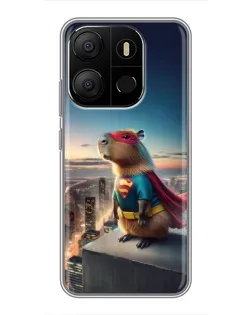 Чохол для TECNO Pop 7 Pro з картинкою «Капі-мен супергерой»
