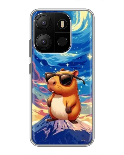Чохол для TECNO Pop 7 Pro з картинкою «Капібара Ван Гога»