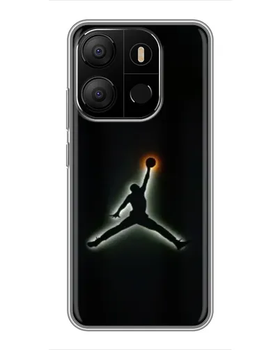 Чехол для TECNO Pop 7 с картинкой «Jordan Gradient Logo»