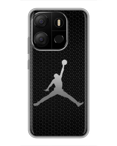 Чехол для TECNO Pop 7 с картинкой «Jordan Dark Carbon»