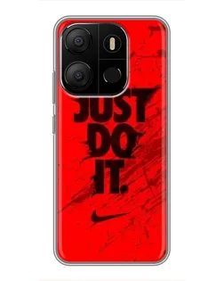 Чехол для TECNO Pop 7 с картинкой «Nike Just Do It»