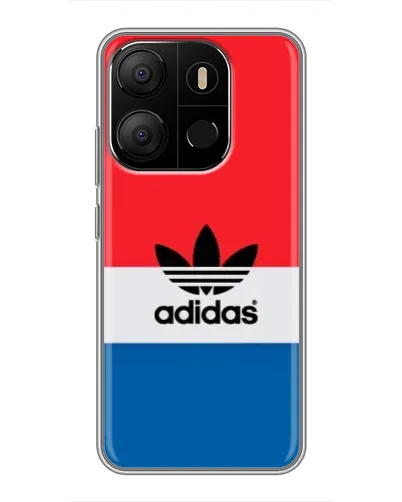 Чехол для TECNO Pop 7 с картинкой «Ретро блоки Adidas» Чехол для TECNO Pop 7 с картинкой «Ретро блоки Adidas»