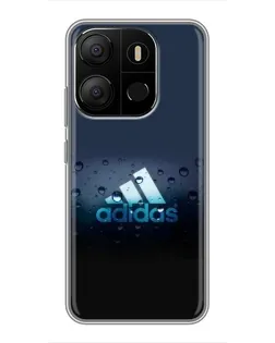 Чехол для TECNO Pop 7 с картинкой «Adidas Water Drops»