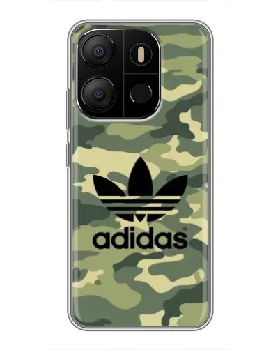 Чехол для TECNO Pop 7 с картинкой «Милитари стиль Adidas» Чехол для TECNO Pop 7 с картинкой «Милитари стиль Adidas»