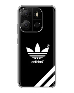 Чехол для TECNO Pop 7 с картинкой «Adidas с диагональными полосами»