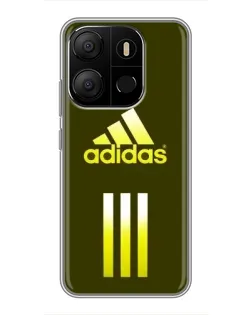 Чехол для TECNO Pop 7 с картинкой «Оливковый градиент Adidas»