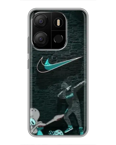 Чехол для TECNO Pop 7 с картинкой «Спортивный арт Nike»