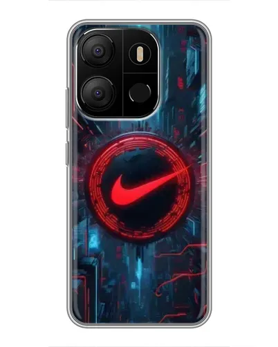 Чехол для TECNO Pop 7 с картинкой «Техногенный стиль Nike»