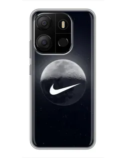 Чехол для TECNO Pop 7 с картинкой «Nike в стиле граффити»
