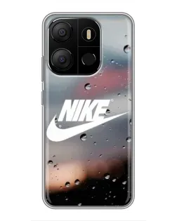 Чехол для TECNO Pop 7 с картинкой «Nike в стиле ретро»