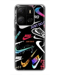 Чехол для TECNO Pop 7 с картинкой «Nike — роскошь»