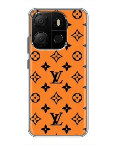 Чехол для TECNO Pop 7 с картинкой «Оранжевый стиль LV» Чехол для TECNO Pop 7 с картинкой «Оранжевый стиль LV»
