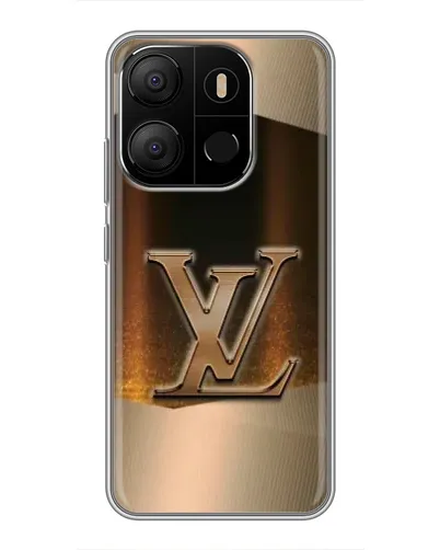 Чехол для TECNO Pop 7 с картинкой «LV — золотое сияние» Чехол для TECNO Pop 7 с картинкой «LV — золотое сияние»