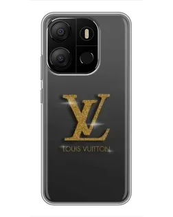 Чехол для TECNO Pop 7 с картинкой «Градиент Louis Vuitton»