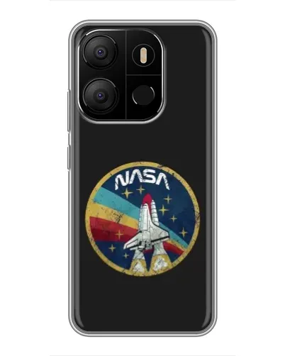 Чехол для TECNO Pop 7 с картинкой «NASA — эмблема миссии»