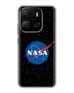 Чехол для TECNO Pop 7 с картинкой «NASA — звездное небо»
