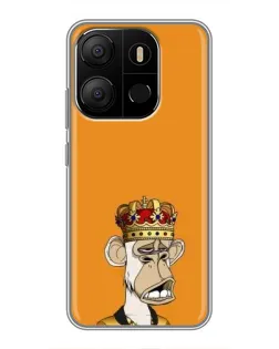 Чехол для TECNO Pop 7 с картинкой «Золотая обезьяна Bored Ape» Чехол для TECNO Pop 7 с картинкой «Золотая обезьяна Bored Ape»
