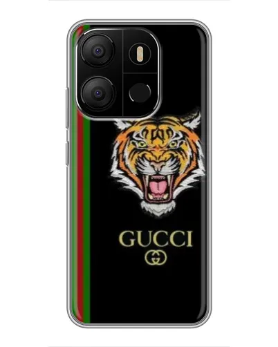 Чехол для TECNO Pop 7 с картинкой «Тигр Gucci»