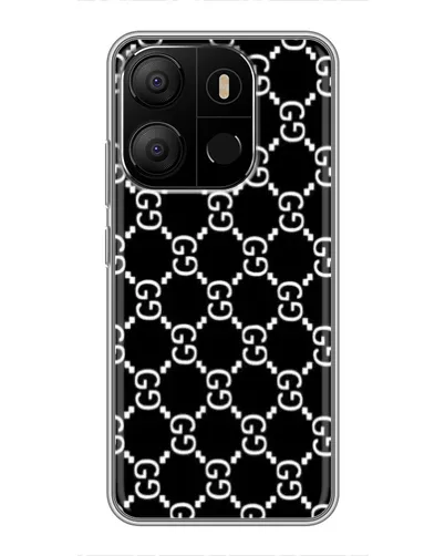 Чехол для TECNO Pop 7 с картинкой «Gucci — сетчатый паттерн»