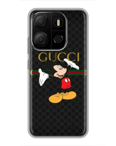 Чехол для TECNO Pop 7 с картинкой «Микки Маус Gucci»