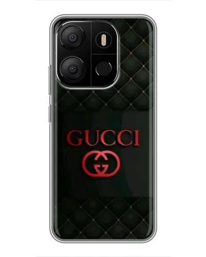 Чехол для TECNO Pop 7 с картинкой «Gucci — стеганый черный»
