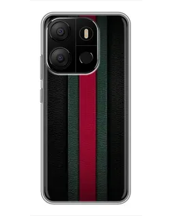Чехол для TECNO Pop 7 с картинкой «Gucci — неоновая линия»