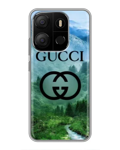 Чехол для TECNO Pop 7 с картинкой «Gucci — горный пейзаж»