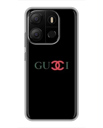 Чехол для TECNO Pop 7 с картинкой «Gucci — красный градиент»