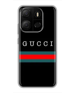 Чехол для TECNO Pop 7 с картинкой «Gucci — красный пояс»