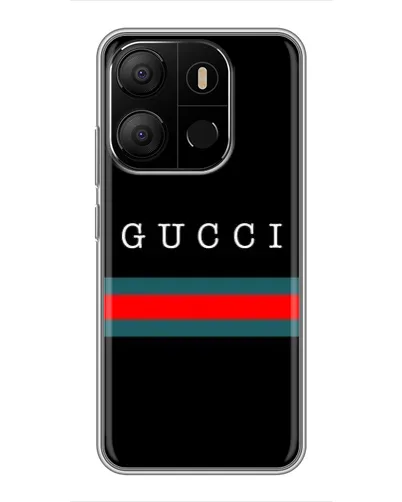 Чехол для TECNO Pop 7 с картинкой «Gucci — красный пояс»
