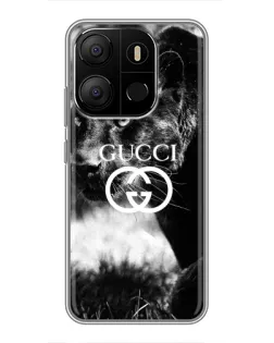 Чехол для TECNO Pop 7 с картинкой «Gucci — дикая природа»